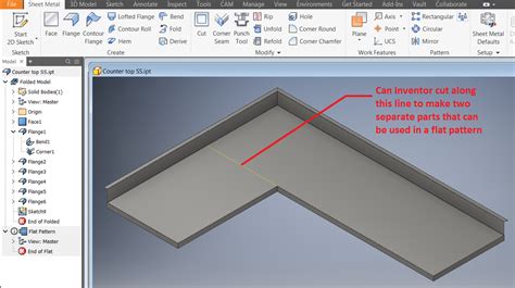 inventor sheet metal export flat part|how to export faces to inventor.